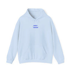 Energy Frequency Vibration Hooded Sweatshirt - Cozy Unisex Sweatshirt for Self-Care and Positivity