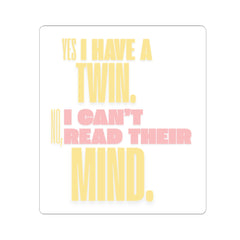 Twin Mind Kiss-Cut Stickers