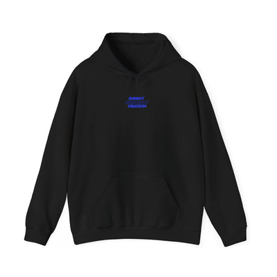 Energy Frequency Vibration Hooded Sweatshirt - Cozy Unisex Sweatshirt for Self-Care and Positivity