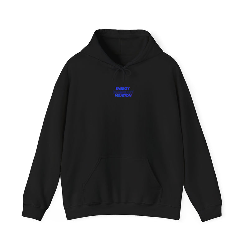Energy Frequency Vibration Hooded Sweatshirt - Cozy Unisex Sweatshirt for Self-Care and Positivity