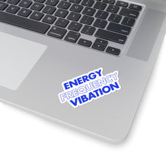 Energy Frequency Vibration Stickers - Motivational Kiss-Cut Decals for Personalizing Laptops and Journals
