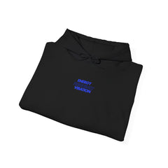 Energy Frequency Vibration Hooded Sweatshirt - Cozy Unisex Sweatshirt for Self-Care and Positivity