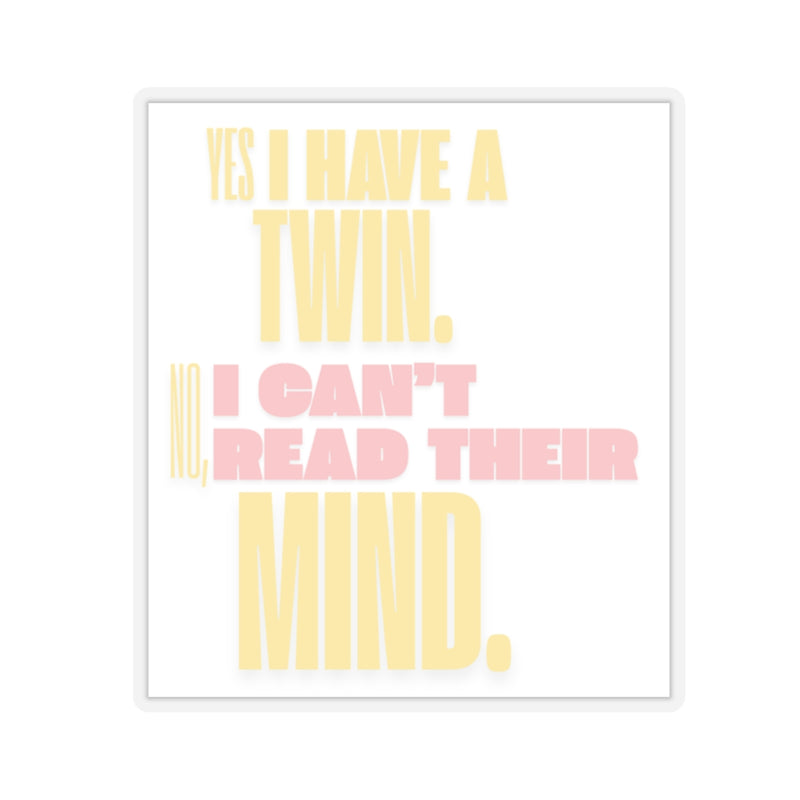 Twin Mind Kiss-Cut Stickers