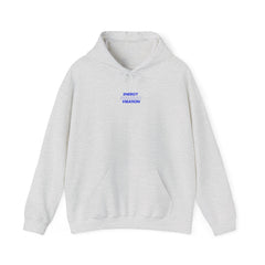 Energy Frequency Vibration Hooded Sweatshirt - Cozy Unisex Sweatshirt for Self-Care and Positivity