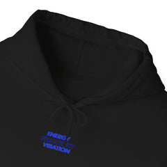 Energy Frequency Vibration Hooded Sweatshirt - Cozy Unisex Sweatshirt for Self-Care and Positivity